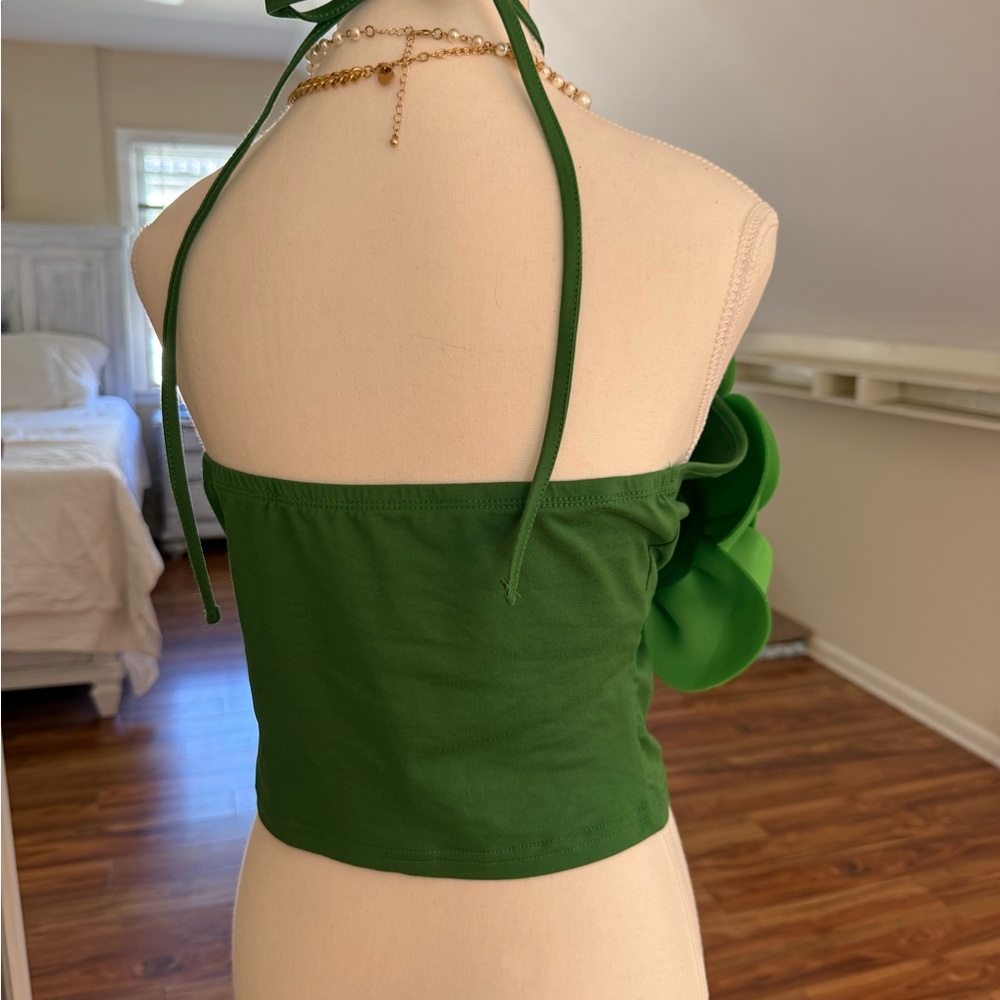 Green Halter Neck Top